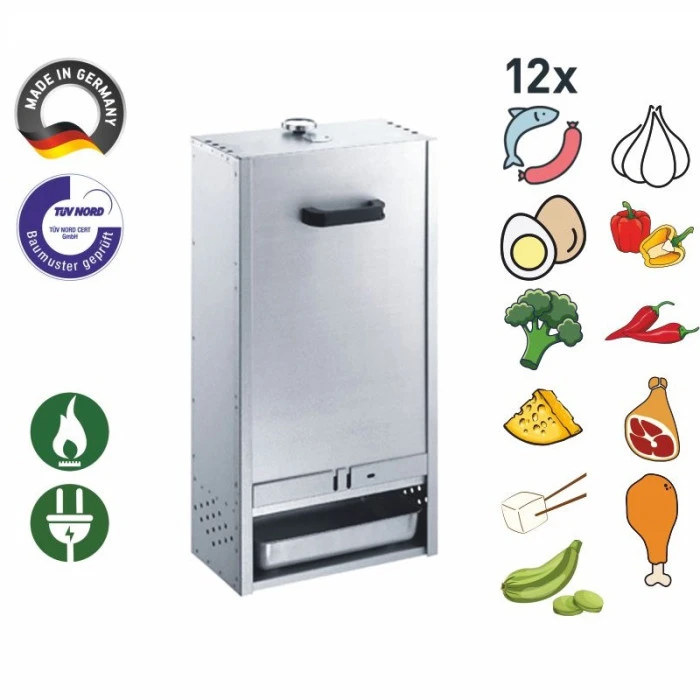 Fumoir Peetz Acier Aluminé Porte Amovible - L 39 X P 28 X H 75 Cm 2 Fumoir Peetz Acier Aluminé Porte Amovible - L 39 X P 28 X H 75 Cm – Image 2