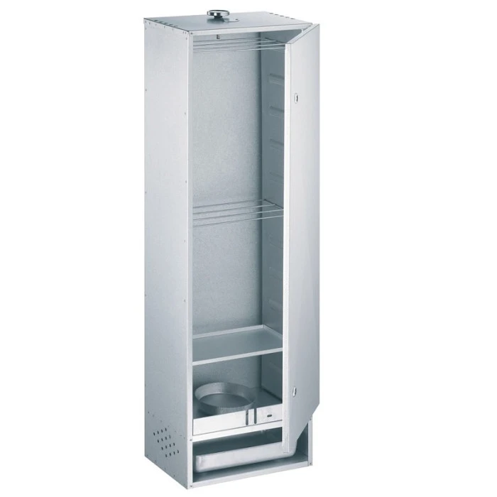 Fumoir Peetz Acier Aluminé Porte à Charnières - L 39 X P 28 X H 120 Cm 4 Fumoir Peetz Acier Aluminé Porte à Charnières - L 39 X P 28 X H 120 Cm – Image 4