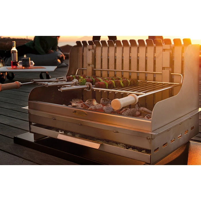 Barbecue Grilloir à Encastrer Le Marquier Vintage Montory 61 X 40 Cm Inox 2 Barbecue Grilloir à Encastrer Le Marquier Vintage Montory 61 X 40 Cm Inox – Image 2