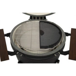 Plaque En Fonte Réversible Demi-lune Pour Kamado The Bastard Large -Meilleur Endroit Barbecue bb554 plaque fonte demi lune kamado the bastard large ambiance