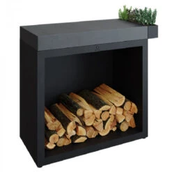 Meilleur Endroit Barbecue 6 Meuble OFYR Butcher Block Storage 90 Black - Céramique Gris Anthracite