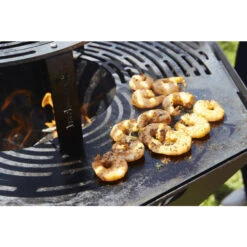 Brasero Plancha Barbecook Nestor Original - Acier Noir Galvanisé -Meilleur Endroit Barbecue bc woo 6022 brasero barbecook nestor original acier galvanise nourriture plaque