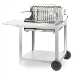 Barbecue à Charbon Le Marquier Exclusive Mendy + Chariot - Inox