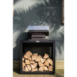 Pack Le Barbecue Français Le Marquier Duo 40 X 40 Cm + Meuble -Meilleur Endroit Barbecue bfl40d barbecue francais le marquier l40 duo ambiance rangement ferme 1