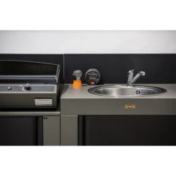 Cuisine D'extérieur ENO Modulo Acier Pour Plancha - 3 Modules -Meilleur Endroit Barbecue cuisine exterieur modulo eno 3 acier 3 min