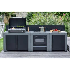 Cuisine D'extérieur ENO Modulo Acier Pour Plancha - 3 Modules Avec Cuisinière Et Chariot Félix 12 Cuisine D'extérieur ENO Modulo Acier Pour Plancha - 3 Modules Avec Cuisinière Et Chariot Félix -Meilleur Endroit Barbecue cuisine modulo 3 cuisiniere chariot felix 5