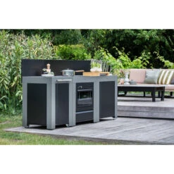 Cuisine D'extérieur ENO Modulo Acier Pour Plancha - 3 Modules Avec Cuisinière Et Desserte Félix 16 Cuisine D'extérieur ENO Modulo Acier Pour Plancha - 3 Modules Avec Cuisinière Et Desserte Félix -Meilleur Endroit Barbecue cuisine modulo 3 cuisiniere desserte felix 1