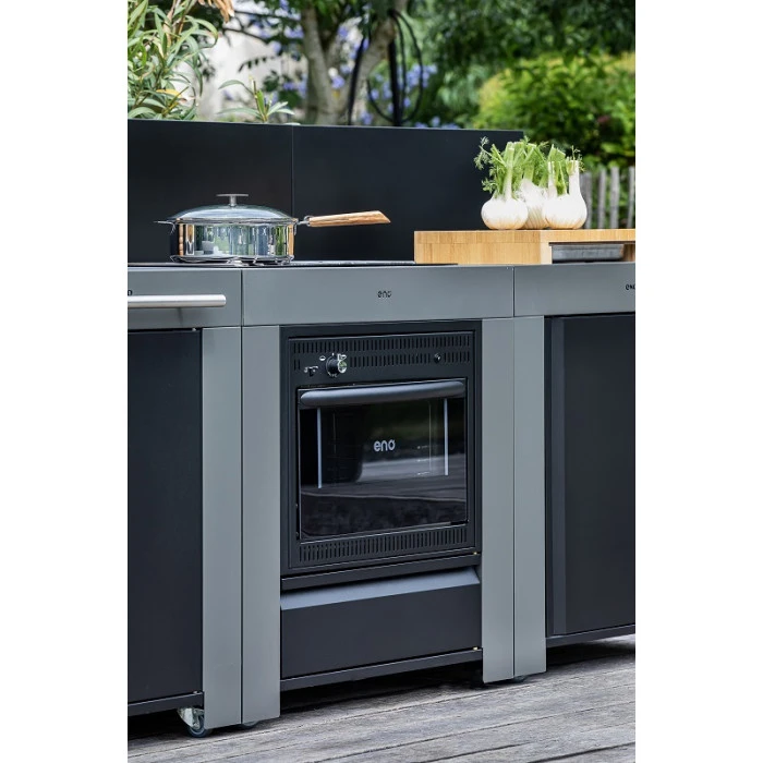 Cuisine D'extérieur ENO Modulo Acier Pour Plancha - 3 Modules Avec Cuisinière Et Desserte Félix 5 Cuisine D'extérieur ENO Modulo Acier Pour Plancha - 3 Modules Avec Cuisinière Et Desserte Félix – Image 5