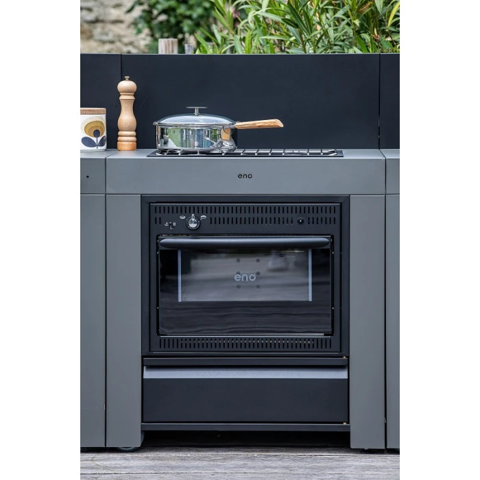 Cuisine D'extérieur ENO Modulo Acier Pour Plancha - 3 Modules Avec Cuisinière Et Desserte Félix 6 Cuisine D'extérieur ENO Modulo Acier Pour Plancha - 3 Modules Avec Cuisinière Et Desserte Félix – Image 6