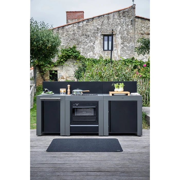 Cuisine D'extérieur ENO Modulo Acier Pour Plancha - 3 Modules Avec Cuisinière Et Desserte Félix 8 Cuisine D'extérieur ENO Modulo Acier Pour Plancha - 3 Modules Avec Cuisinière Et Desserte Félix – Image 8
