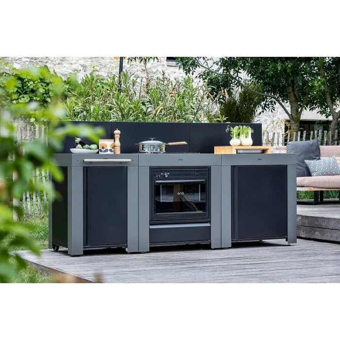 Cuisine D'extérieur ENO Modulo Acier Pour Plancha - 3 Modules Avec Cuisinière Et Desserte Félix 9 Cuisine D'extérieur ENO Modulo Acier Pour Plancha - 3 Modules Avec Cuisinière Et Desserte Félix – Image 9