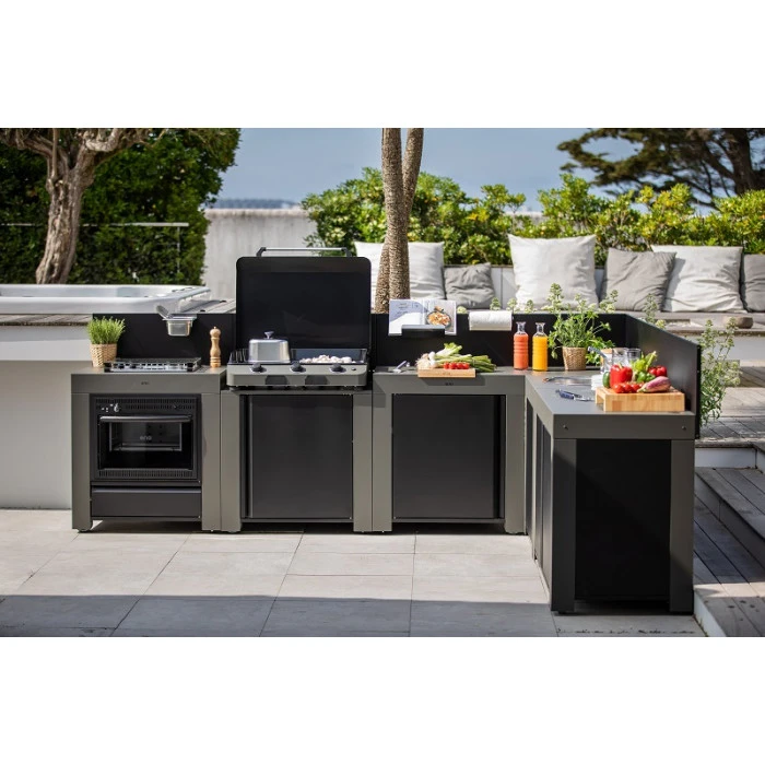 Cuisine D'extérieur ENO Modulo Acier Pour Plancha - 5 Modules Avec Cuisinière 6 Cuisine D'extérieur ENO Modulo Acier Pour Plancha - 5 Modules Avec Cuisinière – Image 6