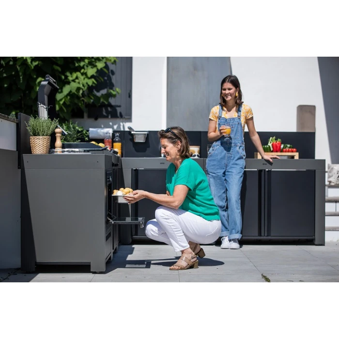 Cuisine D'extérieur ENO Modulo Acier Pour Plancha - 5 Modules Avec Cuisinière 7 Cuisine D'extérieur ENO Modulo Acier Pour Plancha - 5 Modules Avec Cuisinière – Image 7