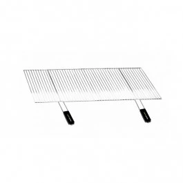 Grille De Barbecue Recoupable En Acier 100 X 40 Cm Avec Poignées En Soft-Touch 1 Grille De Barbecue Recoupable En Acier 100 X 40 Cm Avec Poignées En Soft-Touch