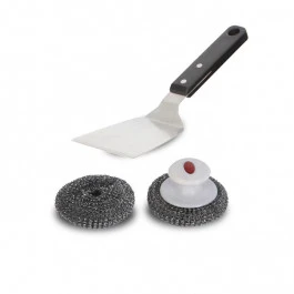 Kit De Nettoyage Pour Plancha Le Marquier (1 Spatule + Boules Inox) 1 Kit De Nettoyage Pour Plancha Le Marquier (1 Spatule + Boules Inox)