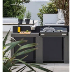 Cuisine D'extérieur ENO Modulo Acier Pour Plancha - 2 Modules 9 Cuisine D'extérieur ENO Modulo Acier Pour Plancha - 2 Modules -Meilleur Endroit Barbecue mobilo eno gris acier 2 modules ambiance 6