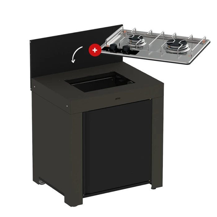 Modulo Table De Cuisson Master 2 Brûleurs - Coloris Gris Cargo - Pour Cuisine D'extérieur ENO 8 Modulo Table De Cuisson Master 2 Brûleurs - Coloris Gris Cargo - Pour Cuisine D'extérieur ENO – Image 8
