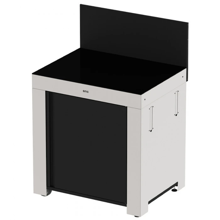Modulo Plan De Travail - Coloris Inox Et Noir - Pour Cuisine D'extérieur ENO 3 Modulo Plan De Travail - Coloris Inox Et Noir - Pour Cuisine D'extérieur ENO – Image 3