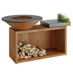 Meilleur Endroit Barbecue 15 Brasero Plancha OFYR Island Corten 100 Céramique Gris Anthracite