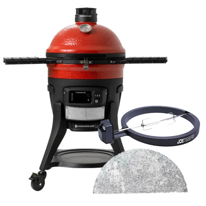 Pack Barbecue Kamado Joe Konnected Joe + Rôtissoire Et Pierre à Savon 1 Pack Barbecue Kamado Joe Konnected Joe + Rôtissoire Et Pierre à Savon