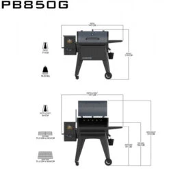 Pack Barbecue Pit Boss Navigator 850 + Housse + 3 Sacs Pellets + Pierre à Pizza 11 Pack Barbecue Pit Boss Navigator 850 + Housse + 3 Sacs Pellets + Pierre à Pizza -Meilleur Endroit Barbecue pit boss dimensions navigator 850 min 1