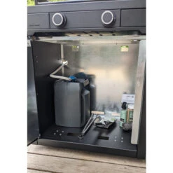 Pack Plancha à Gaz Forge Adour MODERN 60 Acier Noir + Chariot -Meilleur Endroit Barbecue plancha forge adour modern 60 acier sur chariot 1