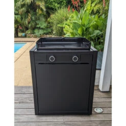 Pack Plancha à Gaz Forge Adour MODERN 60 Acier Noir + Chariot -Meilleur Endroit Barbecue plancha forge adour modern 60 acier sur chariot 3 1