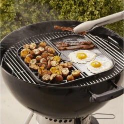 Support Multi-cuisson Plancha / Grille En Fonte Pour Système Gourmet GBS - WEBER 5 Support Multi-cuisson Plancha / Grille En Fonte Pour Système Gourmet GBS - WEBER -Meilleur Endroit Barbecue support cuisson multi fonctions gourmet bbq system 3