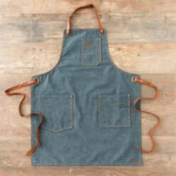 Tablier Barbecue Toile Coton Vintage Alaskan Maker 325 - Denim Foncé