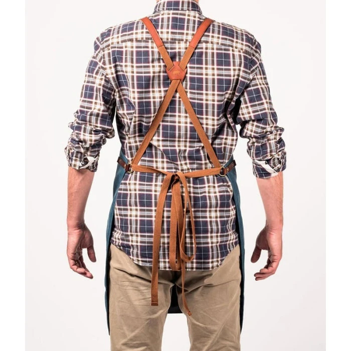 Tablier Barbecue Toile Waxée Alaskan Maker 547 - Bleu Canard 4 Tablier Barbecue Toile Waxée Alaskan Maker 547 - Bleu Canard – Image 4