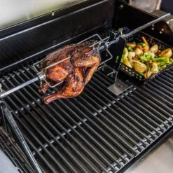Tournebroche Universel Avec Moteur CHAR-BROIL Pour Barbecue à Gaz 10 Tournebroche Universel Avec Moteur CHAR-BROIL Pour Barbecue à Gaz -Meilleur Endroit Barbecue tournebroche poulet 3 min